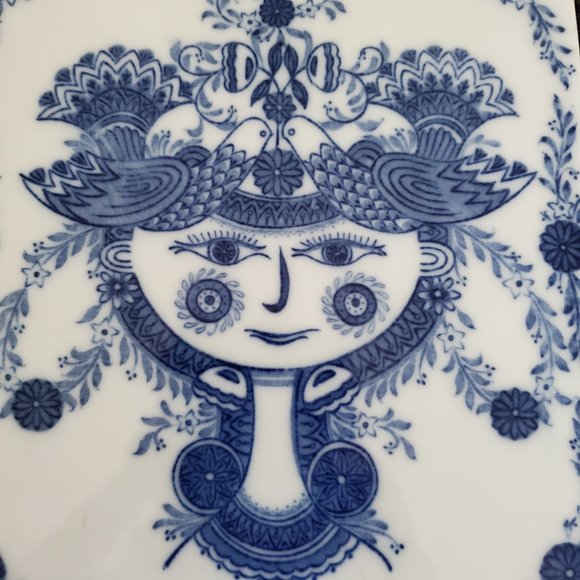 Vintage Artistic Seito porcelain trivet - Picture 2 of 4